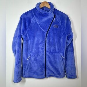 The North Face Fuzzy Blue Zip Up Jacket Medium‎
